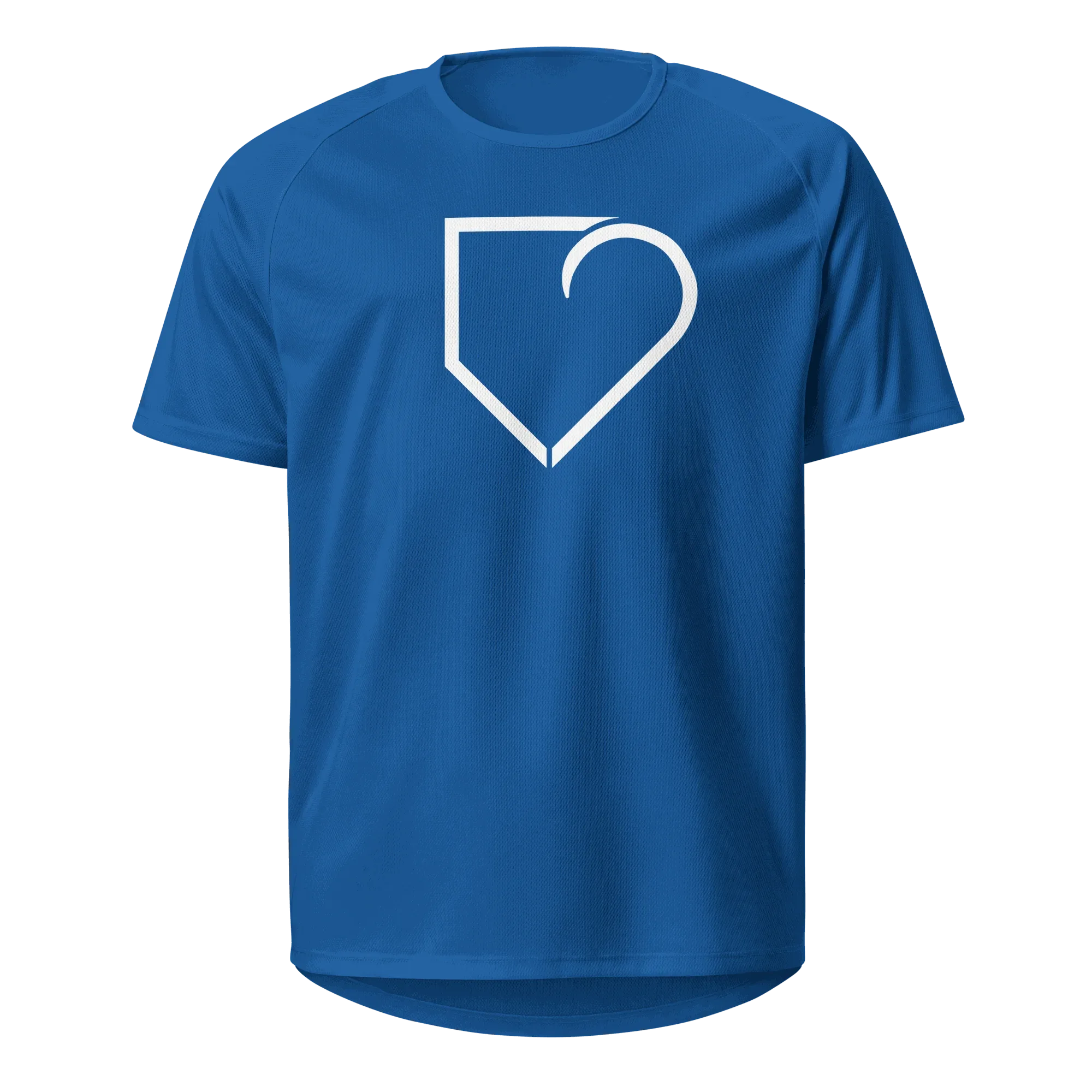 MEN SPORTS JERSEY FRONT LOGO WHITE PLATEHEART - PlateHeart