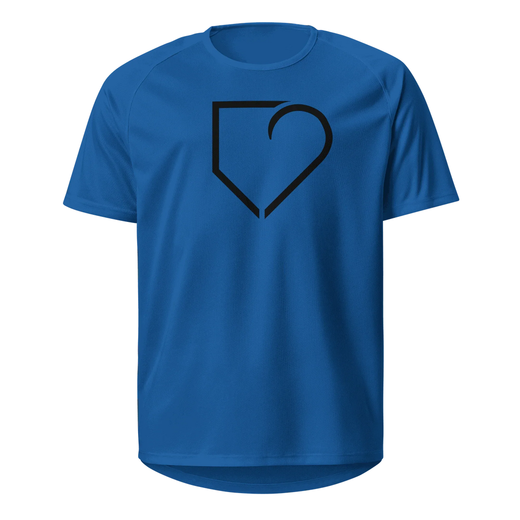 MEN SPORTS JERSEY FRONT LOG BLACK PLATEHEART - PlateHeart