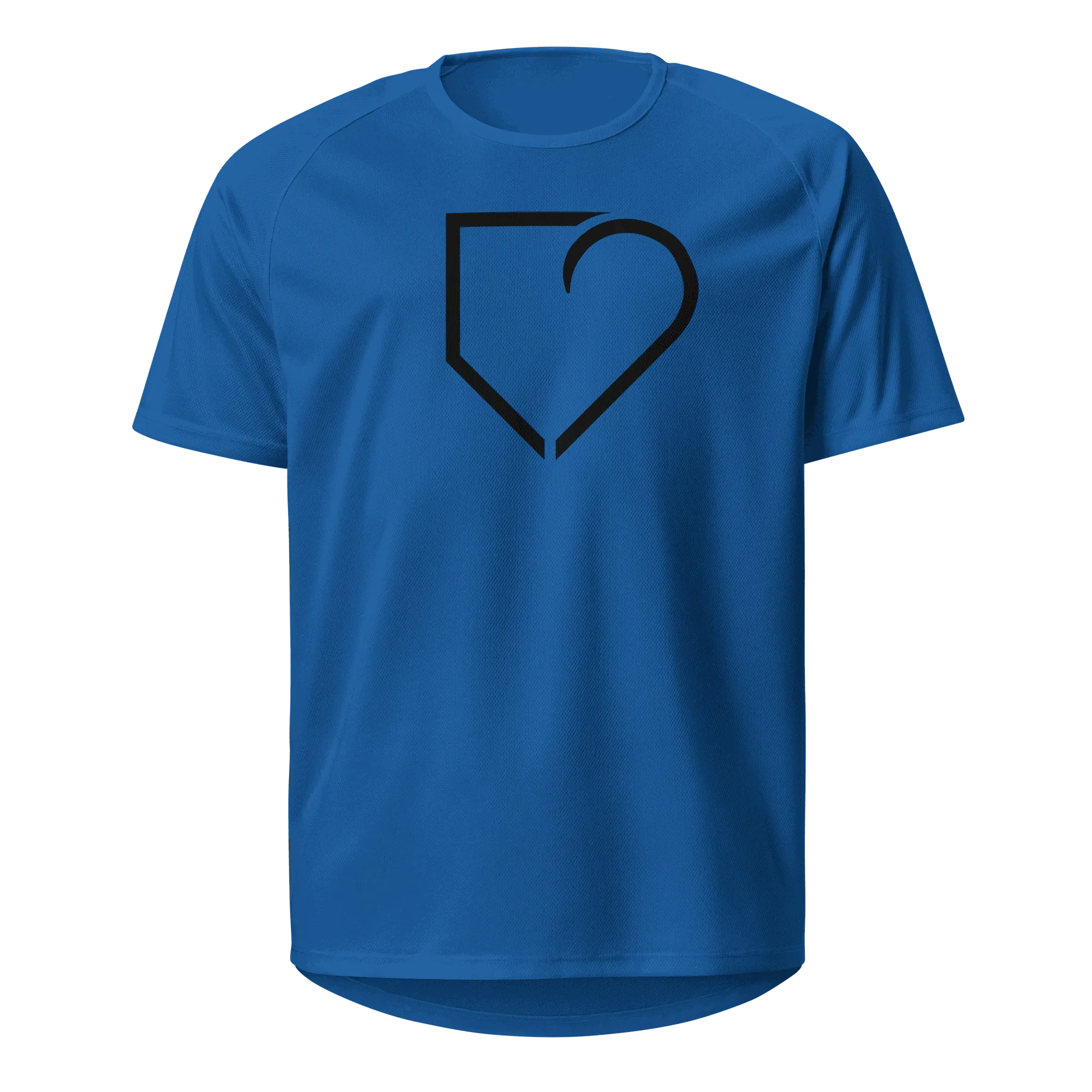 MEN SPORTS JERSEY FRONT LOG BLACK PLATEHEART - PlateHeart