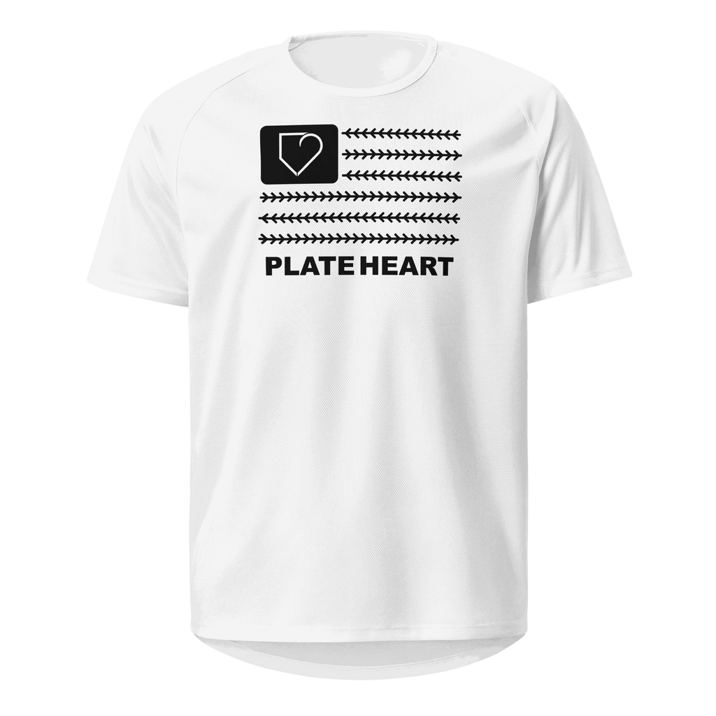 MEN SPORTS JERSEY PLATEHEART FLAG BLACK - PlateHeart