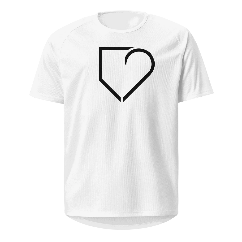 MEN SPORTS JERSEY FRONT LOG BLACK PLATEHEART - PlateHeart