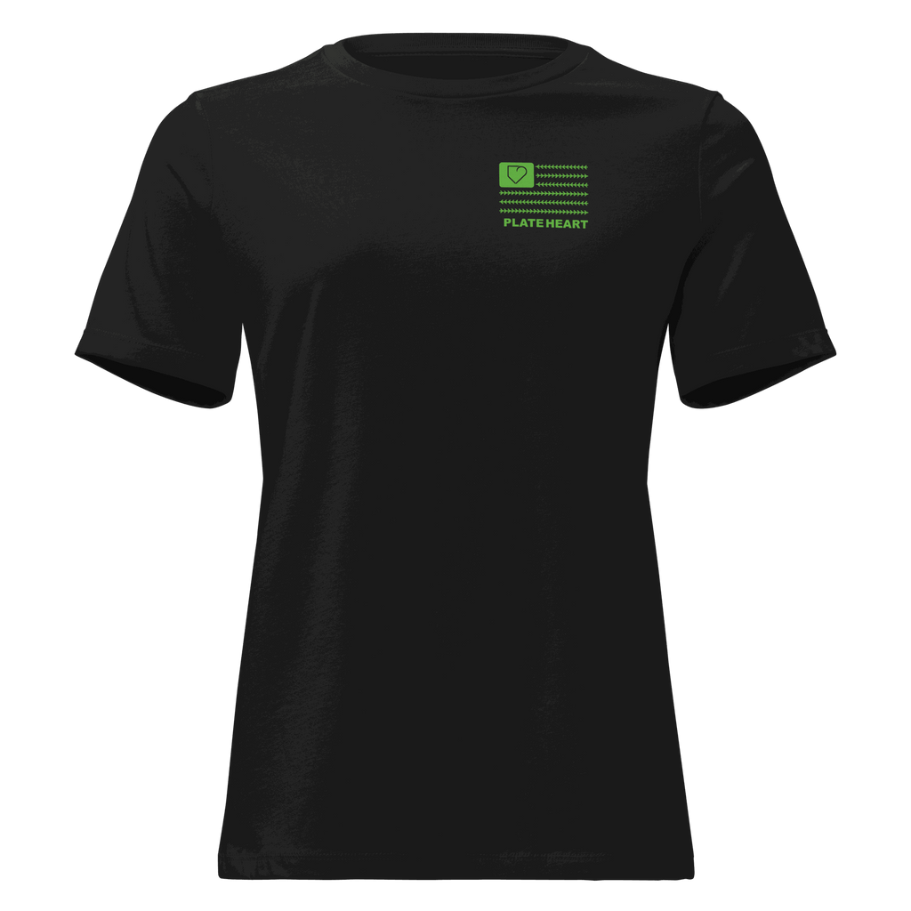 WOMEN SAINT PATRICKS DAY PLATEHEART BLACK