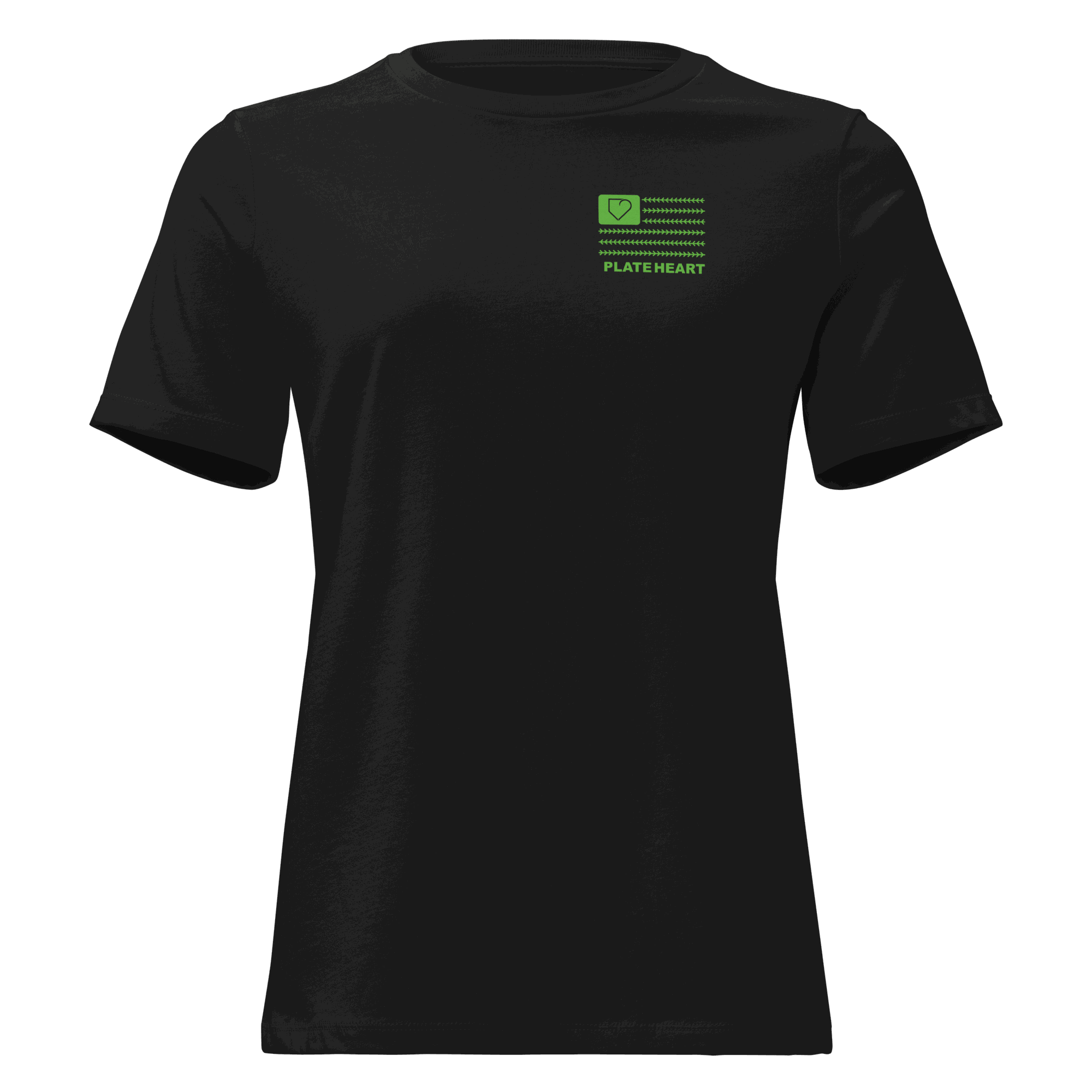 WOMEN SAINT PATRICKS DAY PLATEHEART BLACK