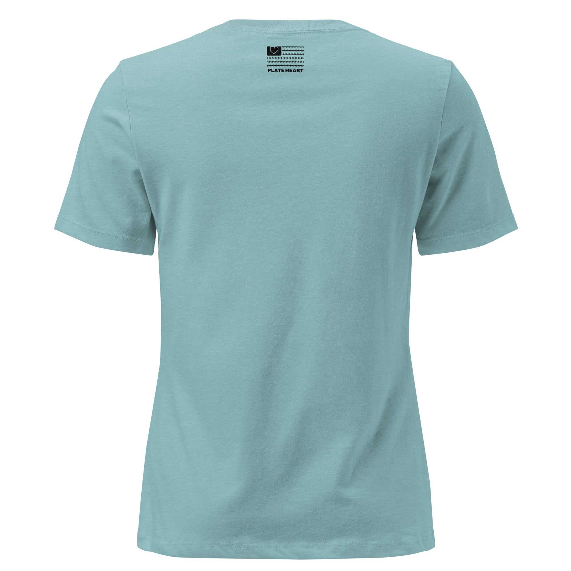 Women T-Shirt Lollipop Blue Lagoon Back