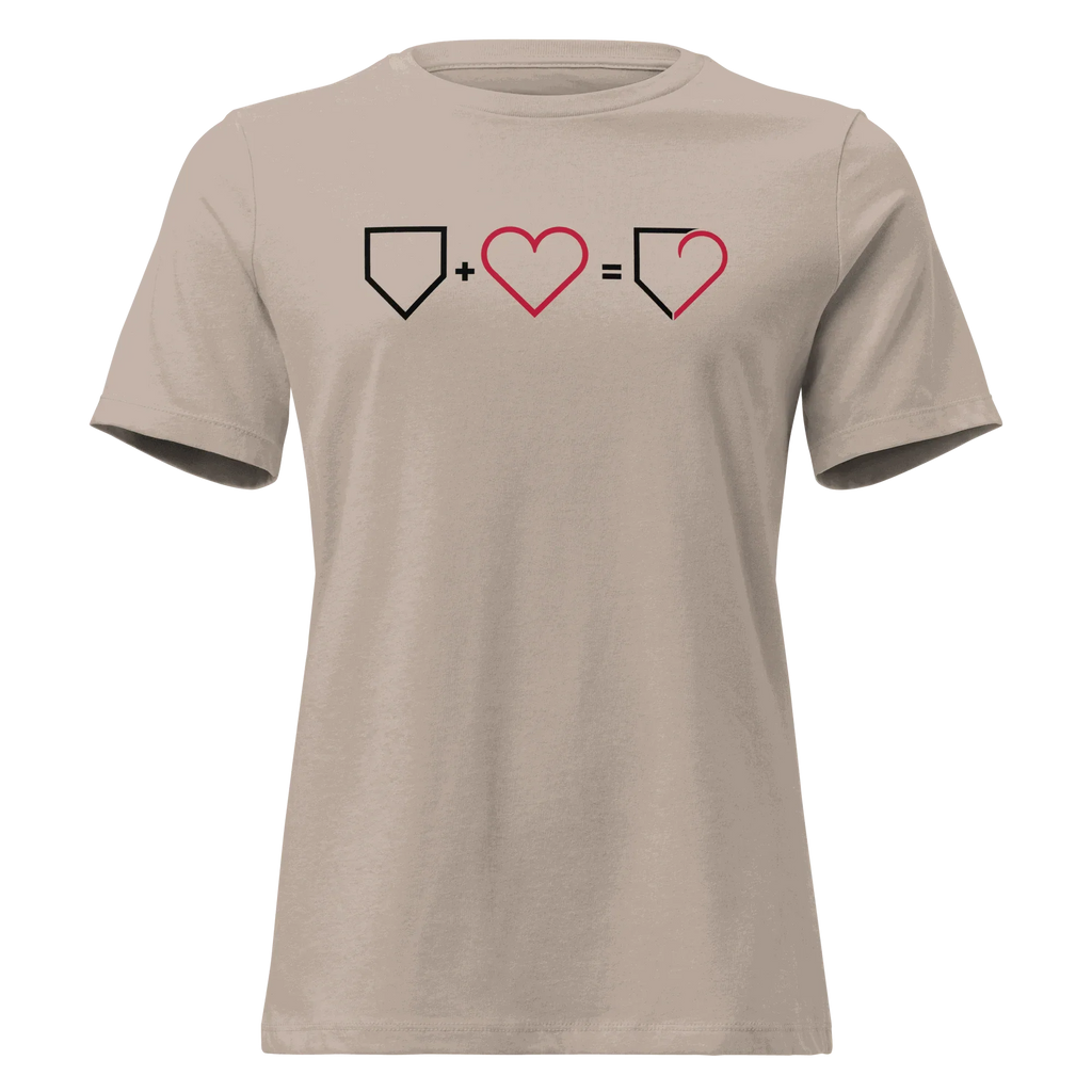 WOMEN RELAXED T-SHIRT PLATE HEART PLATEHEART - PlateHeart
