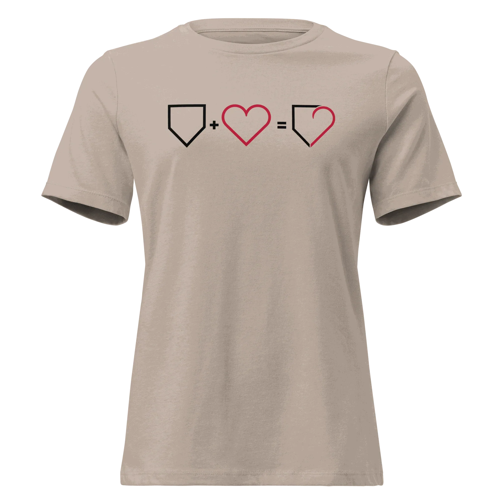 WOMEN RELAXED T-SHIRT PLATE HEART PLATEHEART - PlateHeart