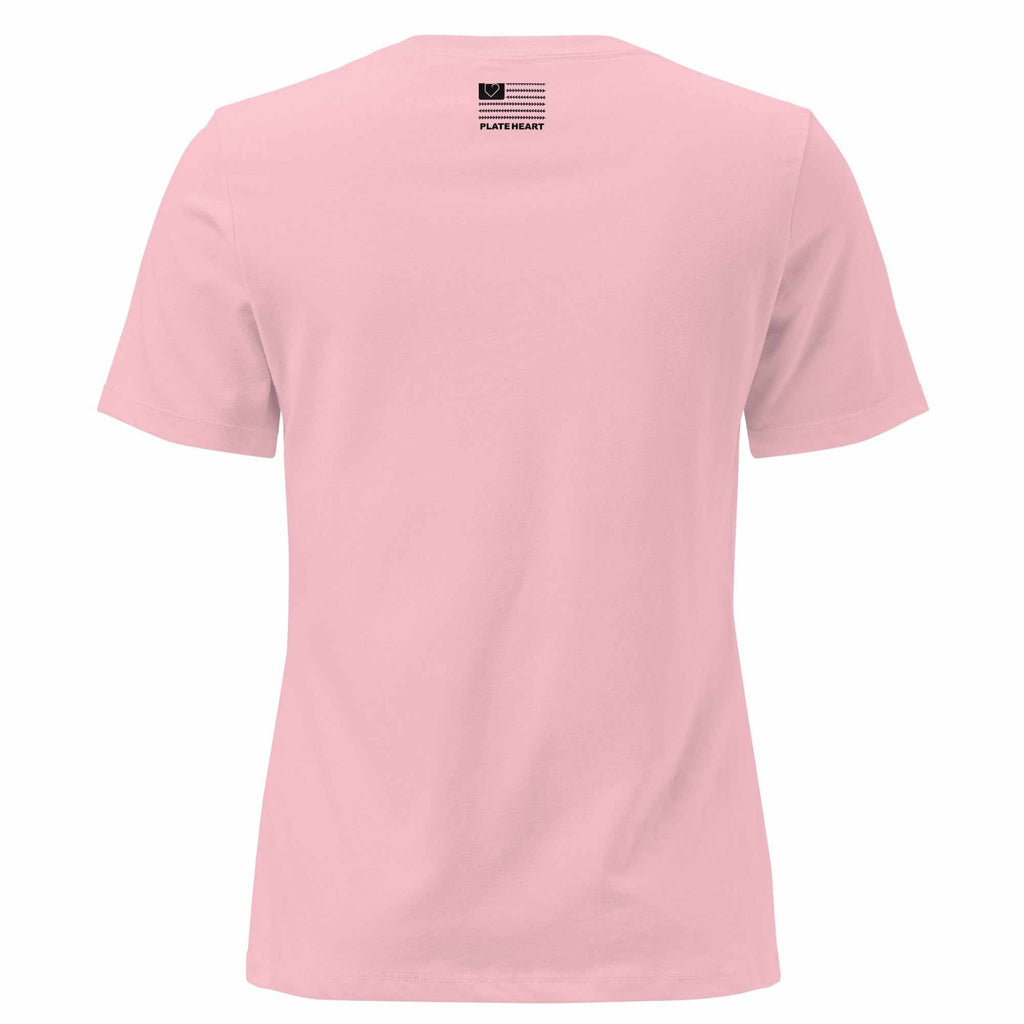 Women T-Shirt Lollipop Pink Back