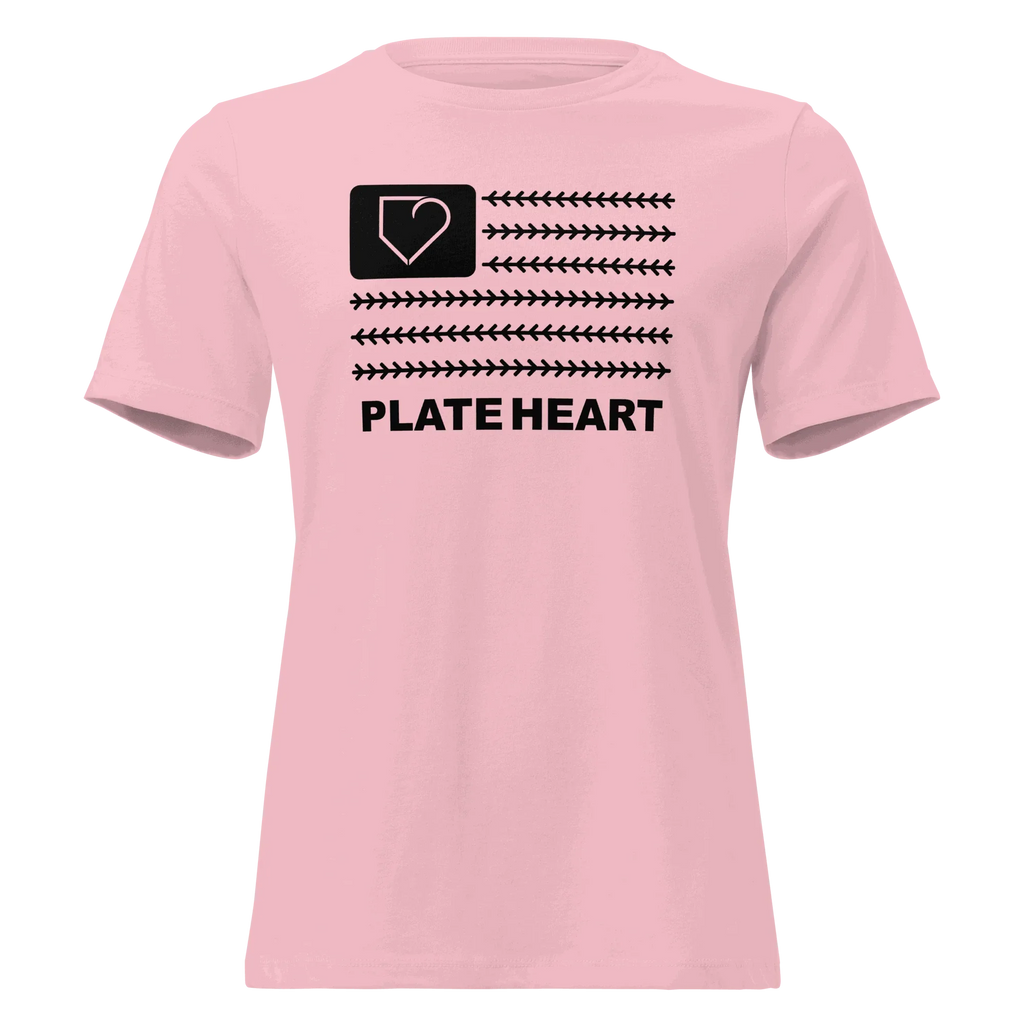 WOMEN RELAXED T-SHIRT FRONT PLATEHEART FLAG - PlateHeart