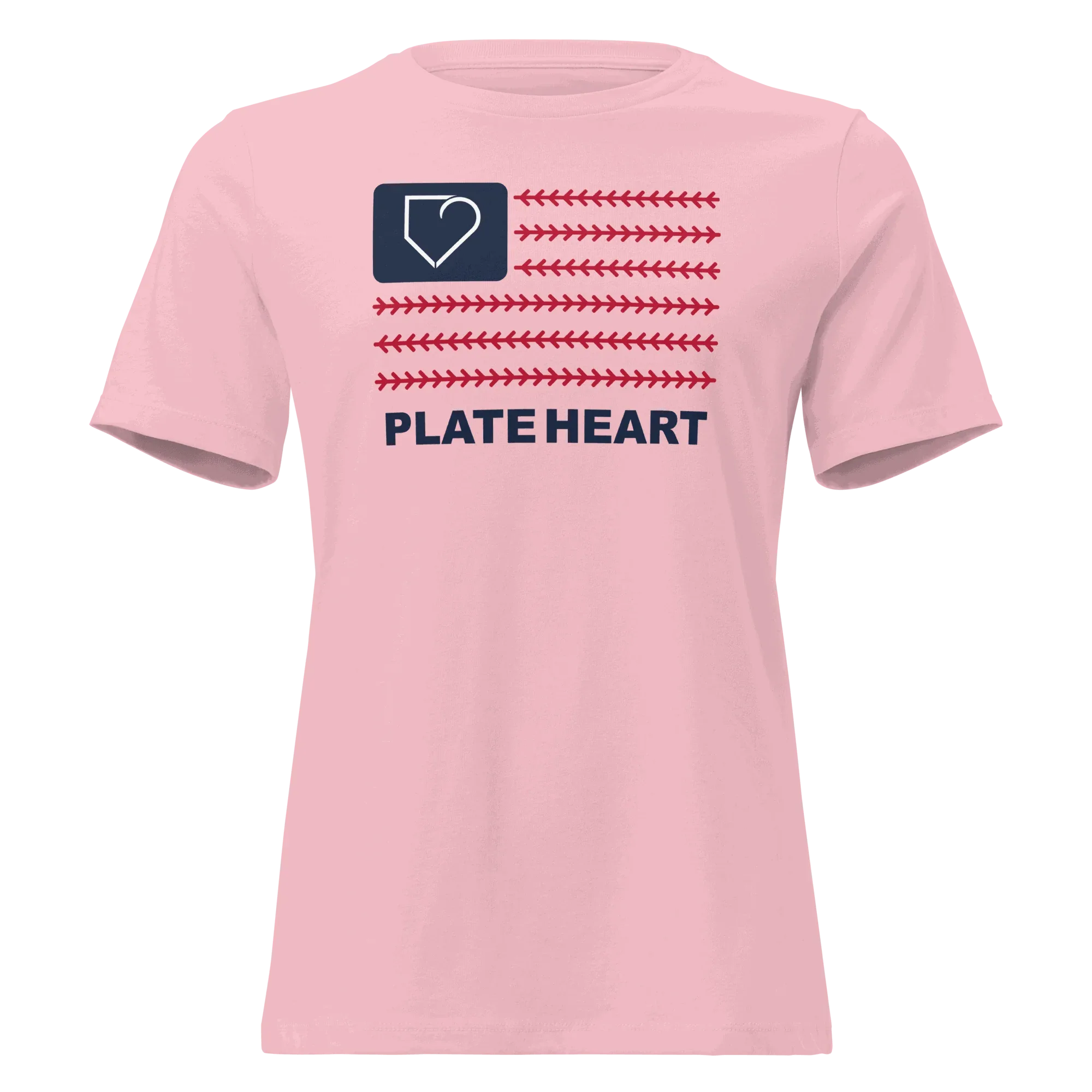 WOMEN RELAXES T-SHIRT 4TH OF JULY USA FLAG PLATEHEART - PlateHeart