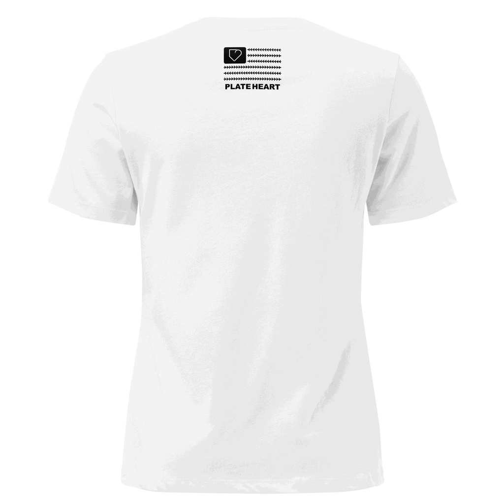 WOMEN RELAXED T-SHIRT PLATE HEART PLATEHEART - PlateHeart