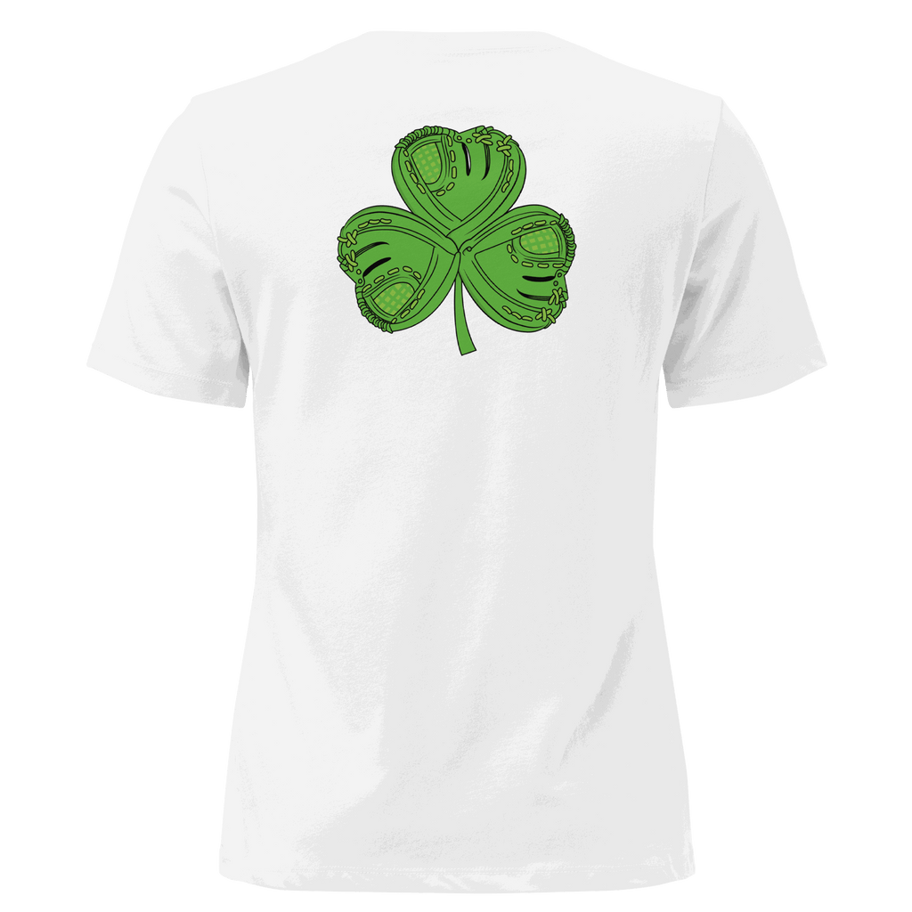 WOMEN SAINT PATRICKS DAY PLATEHEART WHITE BACK