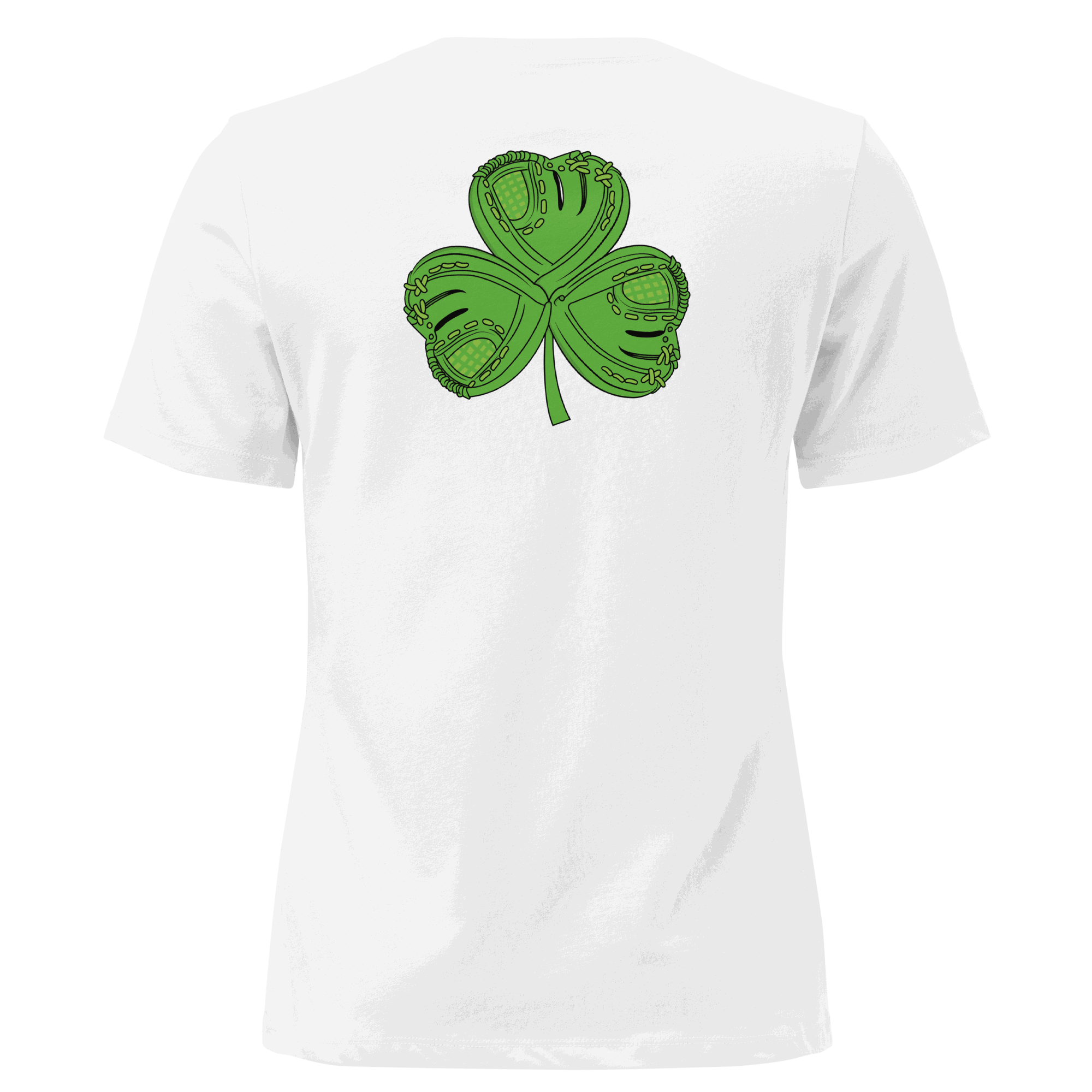 WOMEN SAINT PATRICKS DAY PLATEHEART WHITE BACK