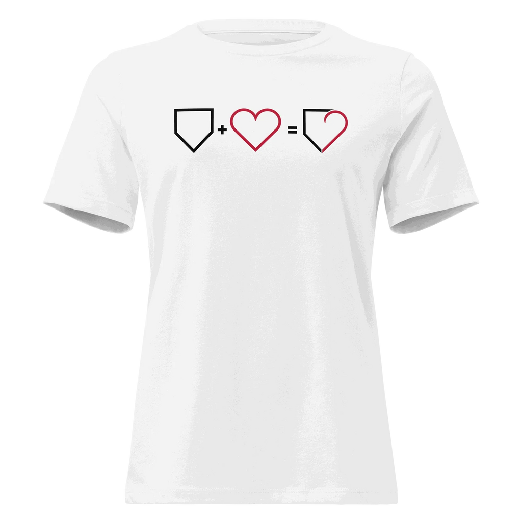 WOMEN RELAXED T-SHIRT PLATE HEART PLATEHEART - PlateHeart