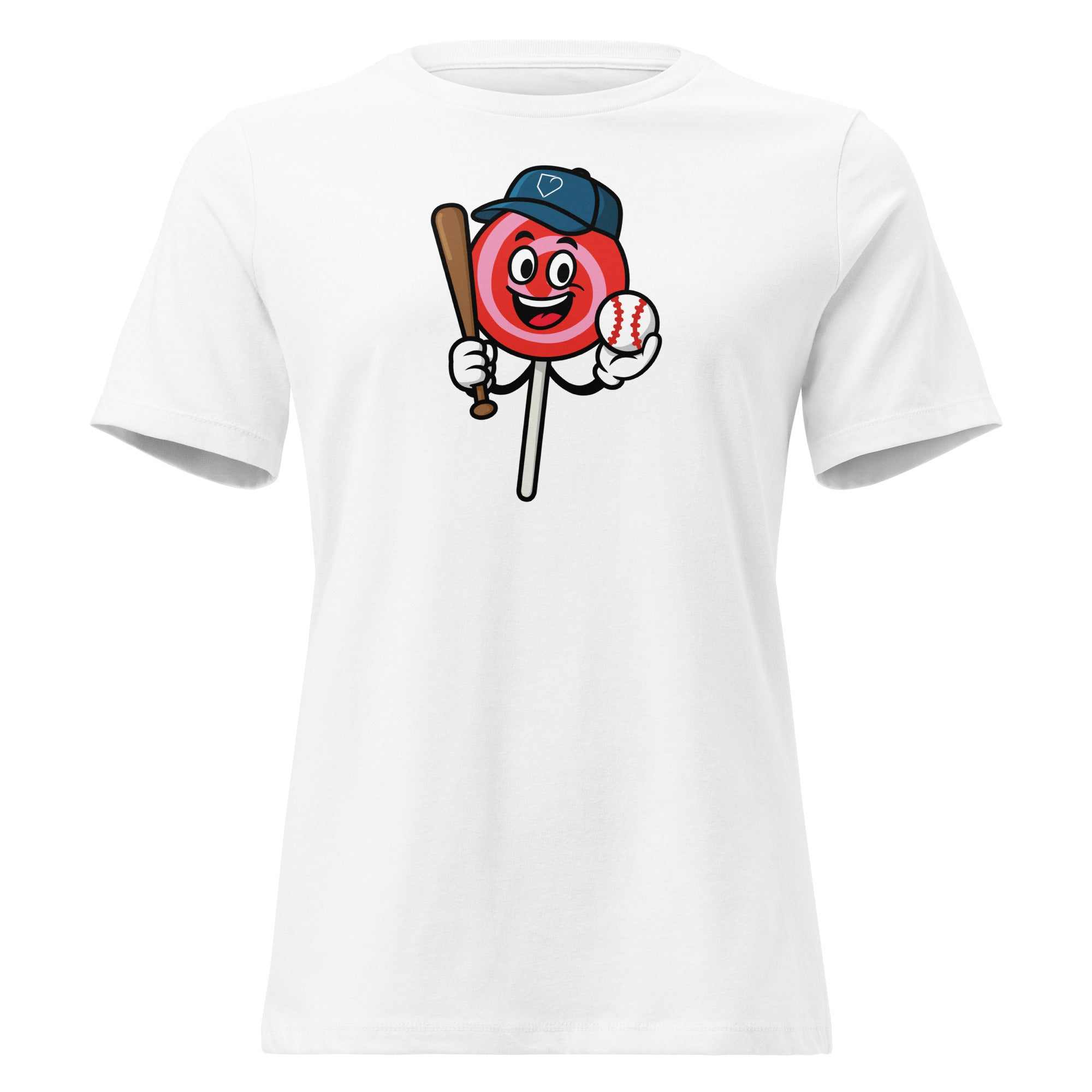 Women T-Shirt Lollipop White Front