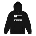 YOUTH HEAVY BLEND HOODIE PLATEHEART FLAG WHITE - PlateHeart