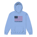 YOUTH HEAVY BLEND HOODIE PLATEHEART 4TH OF JULY USA FLAG - PlateHeart