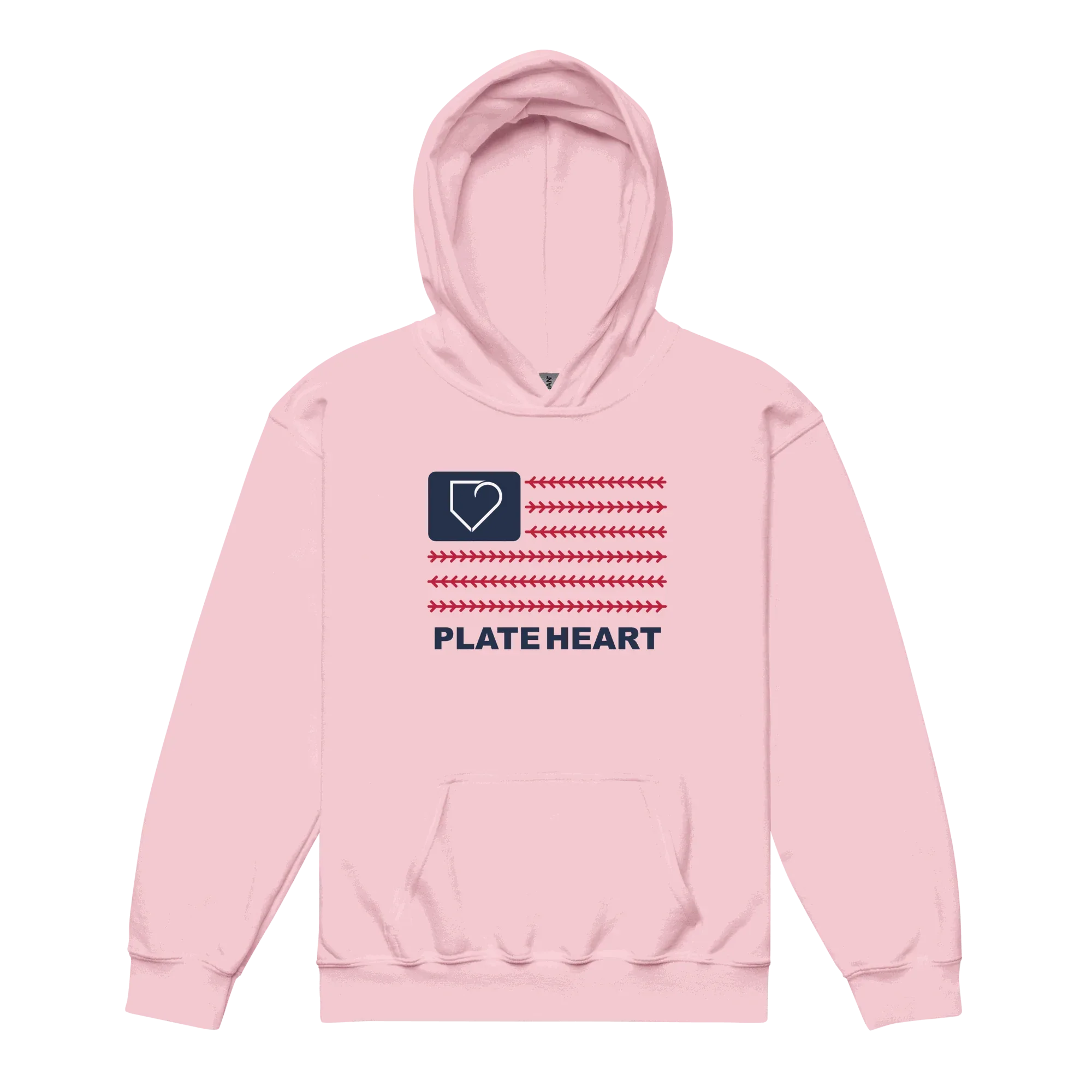 YOUTH HEAVY BLEND HOODIE PLATEHEART 4TH OF JULY USA FLAG - PlateHeart