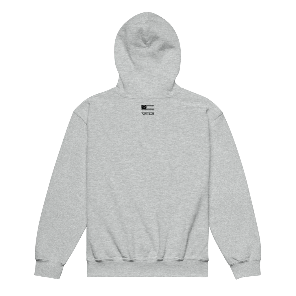 YOUTH HEAVY BLEND HOODIE PLATE HEART PLATEHEART - PlateHeart