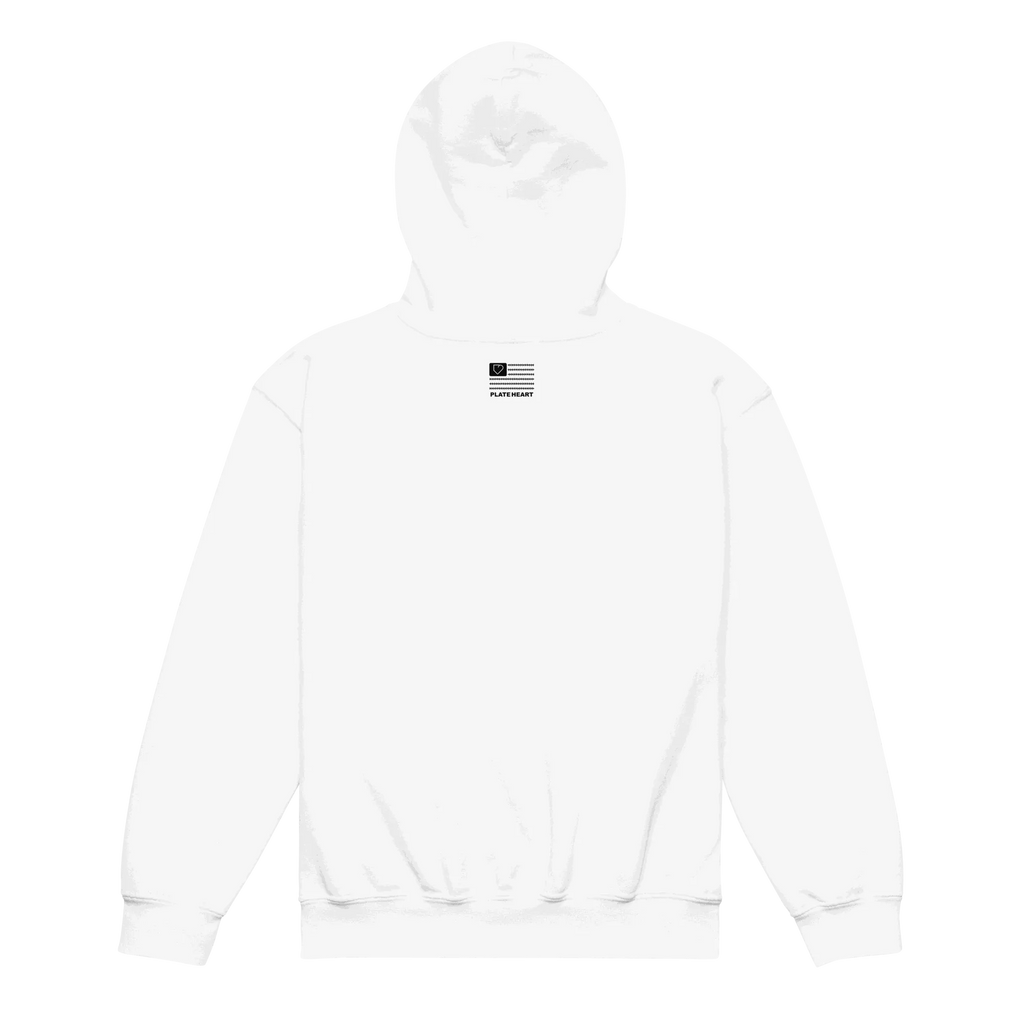 YOUTH HEAVY BLEND HOODIE PLATE HEART PLATEHEART - PlateHeart