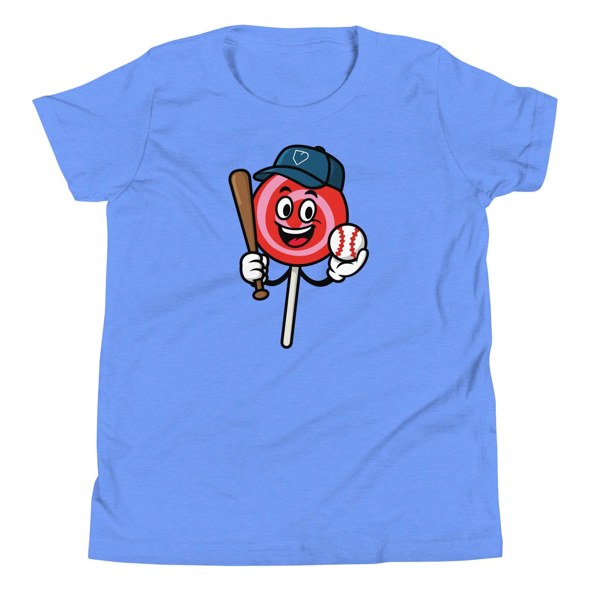 Youth Short Sleeve T-Shirt Lollipop Blue Front