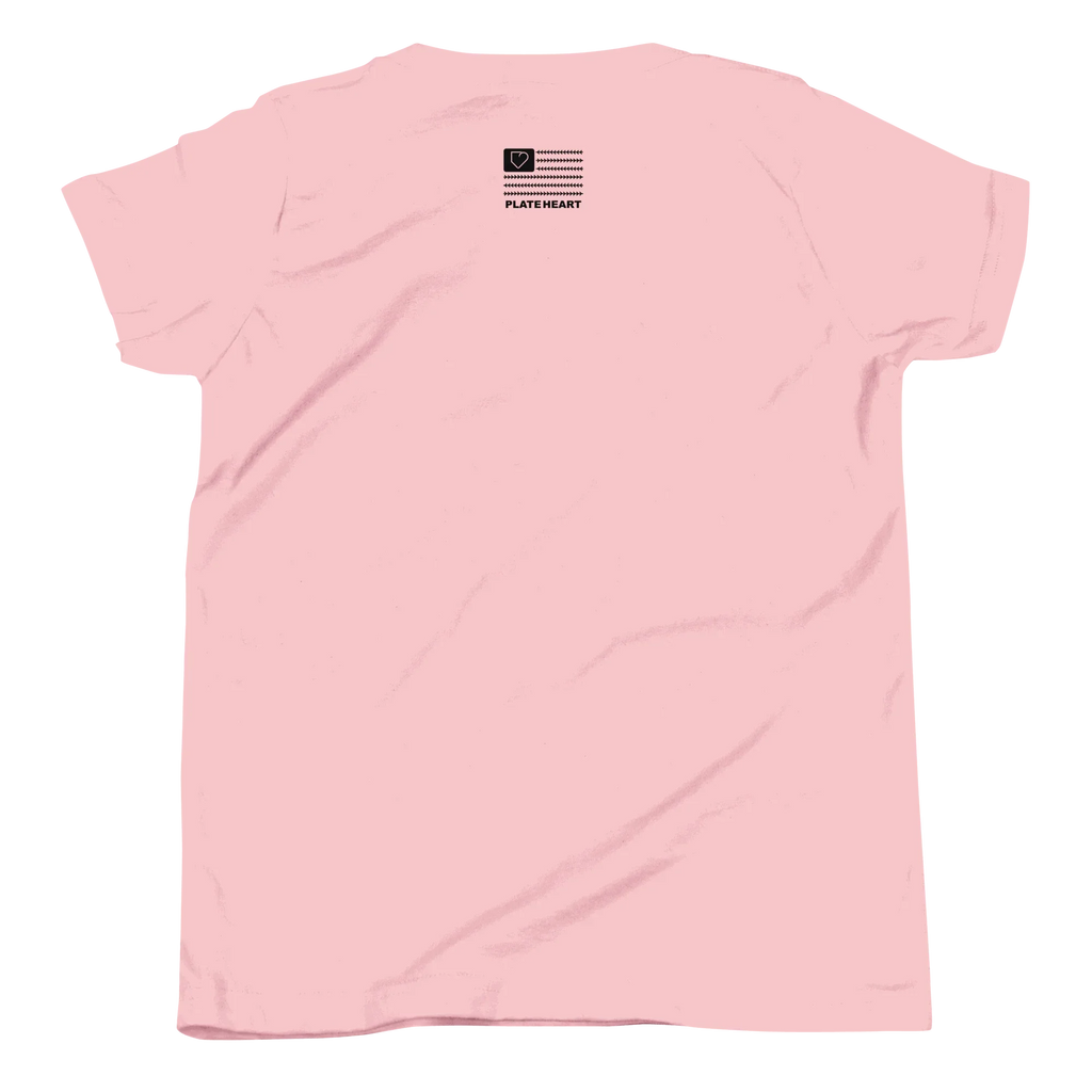 YOUTH SHORT SLEEVE T-SHIRT PLATE HEART PLATEHEART - PlateHeart