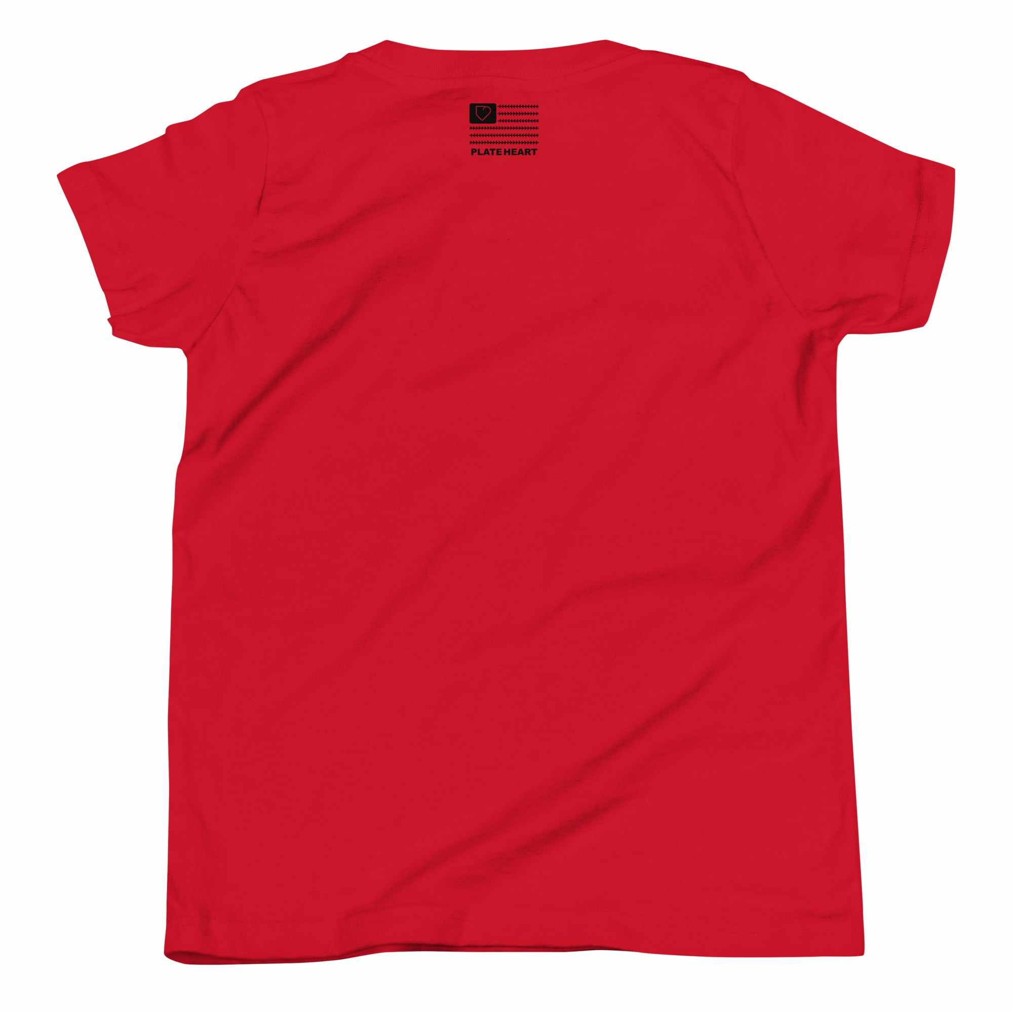 Youth Short Sleeve T-Shirt Lollipop Red Back