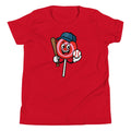 Youth Short Sleeve T-Shirt Lollipop Red Front