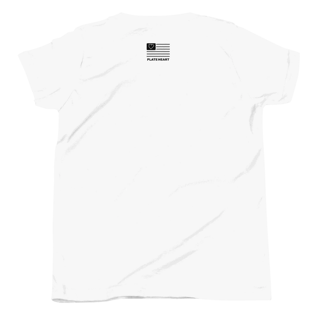 YOUTH SHORT SLEEVE T-SHIRT PLATE HEART PLATEHEART - PlateHeart