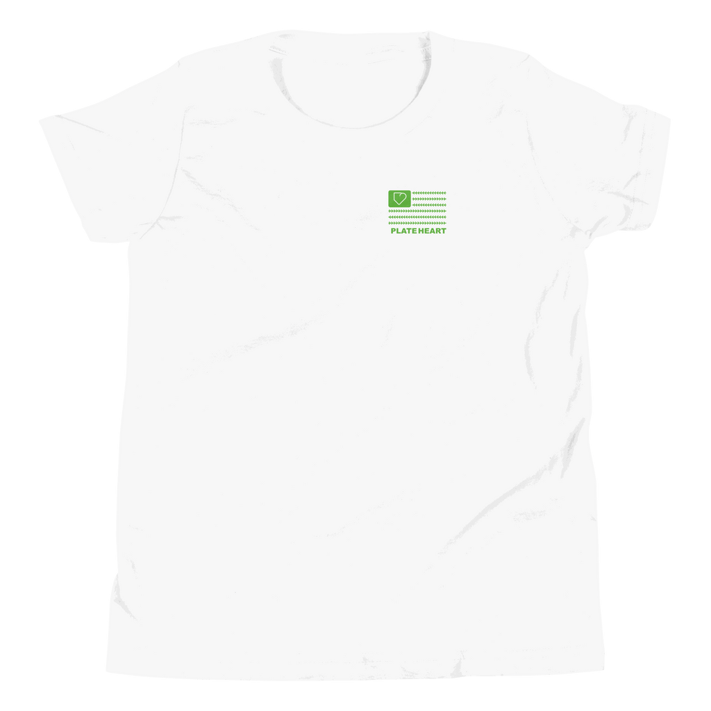 YOUTH SAINT PATRICK'S DAY PLATEHEART WHITE