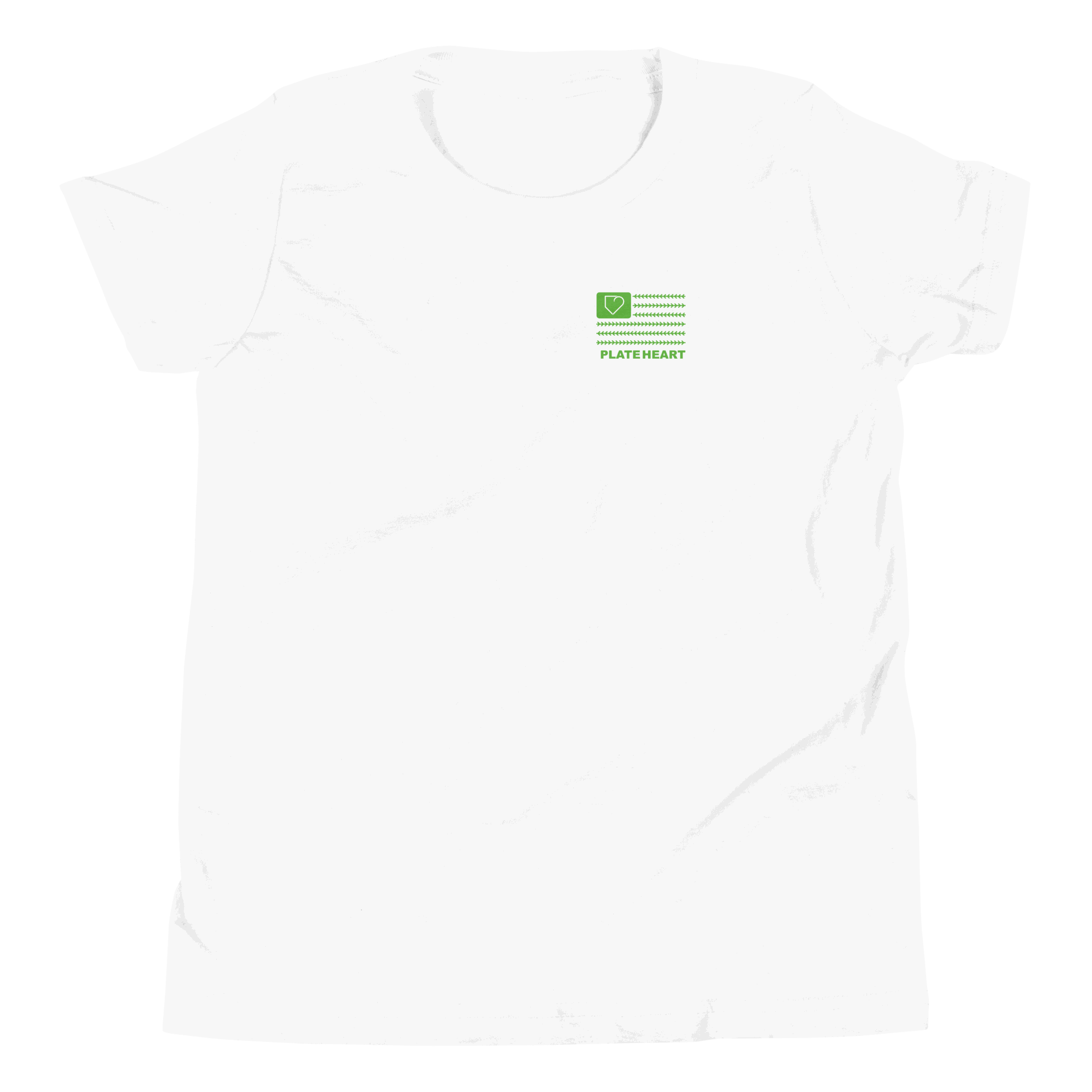 YOUTH SAINT PATRICK'S DAY PLATEHEART WHITE